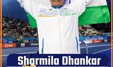 वित्त मंत्री ओपी चौधरी ने राष्ट्रमंडल खेल 2026 में स्वर्ण पदक विजेता शर्मिला धनखड़ को दी बधाई