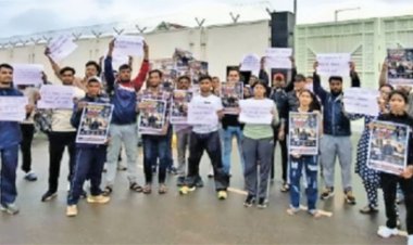 व्यायाम शिक्षक भर्ती की मांग, शिक्षा मंत्री के बंगले का घेराव