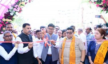 वित्त मंत्री ओपी चौधरी ने किया जीके इलेक्ट्रिक शोरूम का शुभारंभ