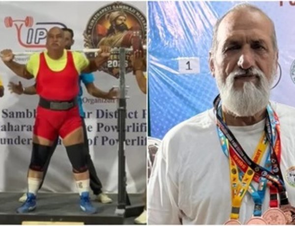 "उम्र को दी मात: 430 किलो भार उठाकर सुरेंद्र सिंह ने जीते चार गोल्ड मेडल"
