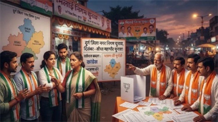 भिलाई मेयर चुनाव: दावेदार मैदान में, दल रणनीति में जुटे