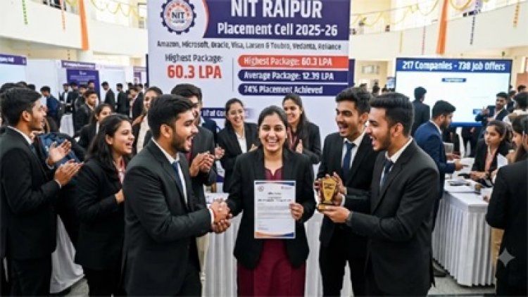 NIT रायपुर के छात्रों पर कंपनियों की बड़ी दांव