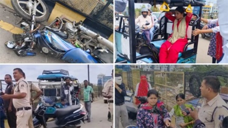 रायपुर में तेज रफ्तार का तांडव, 6 लोग चपेट में