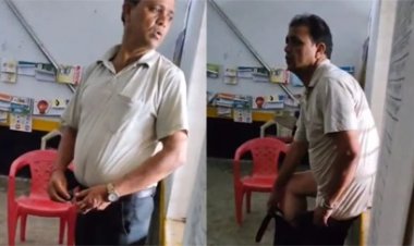 स्कूल में हेडमास्टर पर गंभीर आरोप, थाने का घेराव