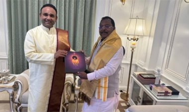 छत्तीसगढ़ के कृषि मंत्री ने सत्य साई ग्राम का किया दौरा