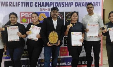 राज्य स्तरीय पॉवर लिफ्टिंग चैंपियनशिप में बचेली के खिलाड़ियों का शानदार प्रदर्शन