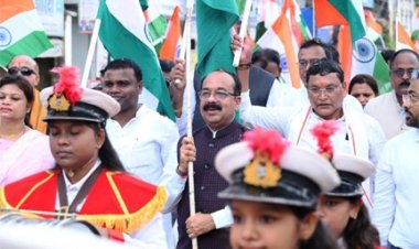 देशभक्ति से ओतप्रोत अप्रतिम उत्साह के साथ निकली तिरंगा यात्रा, उप मुख्यमंत्री अरुण साव हुए शामिल