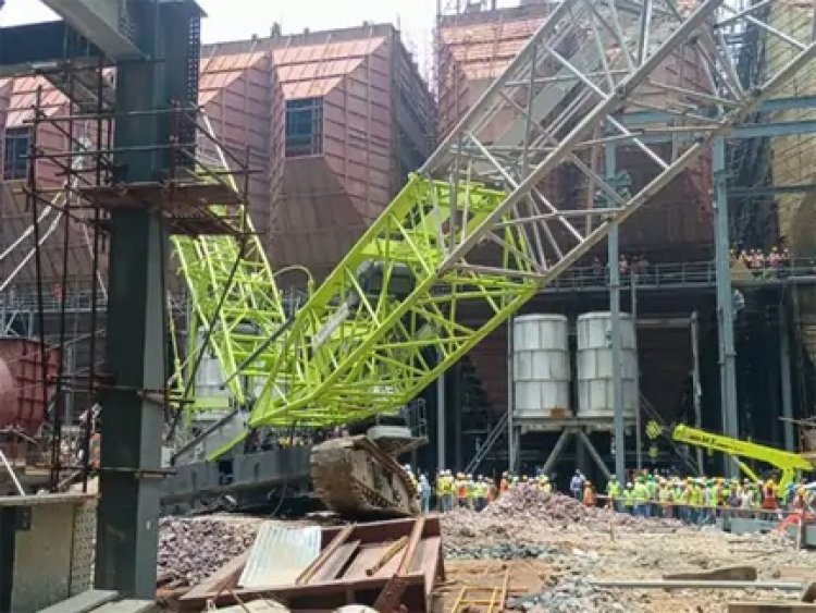 रायपुर: थर्मल प्लांट में क्रेन हादसे से हड़कंप