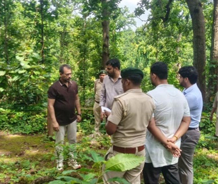 प्रधान मुख्य वन संरक्षक एवं वन बल प्रमुख ने जशपुर के भैरव पहाड़ और पर्यावरण वाटिका का किया निरीक्षण