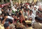 कांग्रेसियों का कलेक्ट्रेट घेराव, पुलिस से झड़प