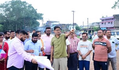 रायगढ़ की बदलेगी तस्वीर: विकास परियोजनाओं का वित्त मंत्री ओ.पी.चौधरी ने किया मैराथन निरीक्षण