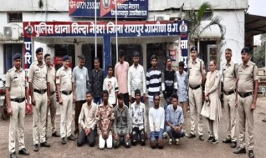 रायपुर में पुलिस का अभियान, 146 आरोपी गिरफ्तार