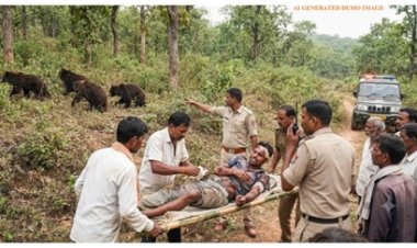 चार भालुओं ने युवक को बनाया निशाना, हालत गंभीर