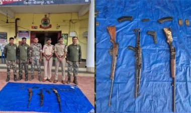 नक्सली डंप पर पुलिस की बड़ी कार्रवाई