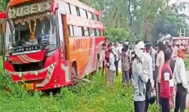 100 की रफ्तार में दौड़ी बस, छात्रा के साथ हादसा