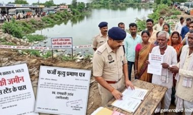 करोड़ों की तालाब जमीन पर फर्जीवाड़े का आरोप, रजिस्ट्री कराई