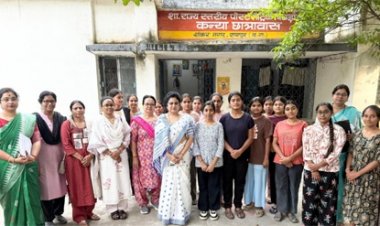राज्य महिला आयोग की अध्यक्ष डॉ. ममता साहू ने किया कन्या छात्रावास का औचक निरीक्षण