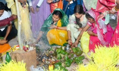 करमा पूजा में शामिल हुईं मंत्री लक्ष्मी राजवाड़े, प्रकृति, संस्कृति और लोकपरंपराओं के संरक्षण का दिया संदेश