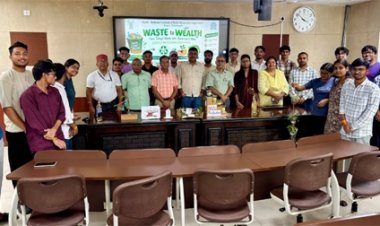 कचरे को बनाया उपयोगी संसाधन : एनआईबीएसएम विद्यार्थियों ने प्रस्तुत किए ‘वेस्ट टू वेल्थ’ मॉडल
