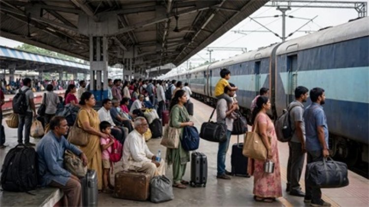 रायपुर में रेल यात्रियों की मुश्किलें बढ़ीं, ट्रेनें पैक