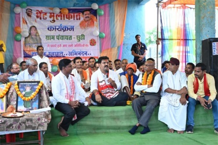 ग्राम छुई में ग्रामीणों के बीच पहुंचे उप मुख्यमंत्री  विजय शर्मा, सुनी समस्याएं और विकास की मांगों पर की घोषणाएं