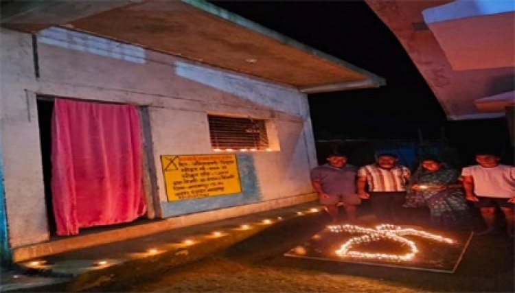 ’सेवा संकल्प अभियान: नारायणपुर में पीएम आवासों पर जले दीप’