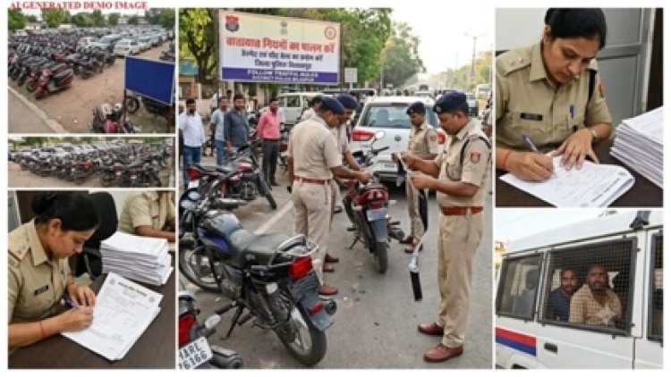 नंबर प्लेट से छेड़छाड़ पड़ी भारी, 724 वाहन कार्रवाई की जद में