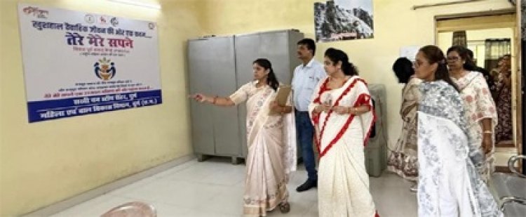 सखी वन स्टॉप सेंटर की व्यवस्थाओं का जायजा लेने पहुंचीं महिला आयोग अध्यक्ष डॉ. ममता साहू