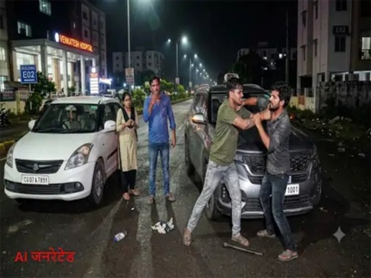 गाड़ी पार्किंग को लेकर होटल कारोबारी से विवाद