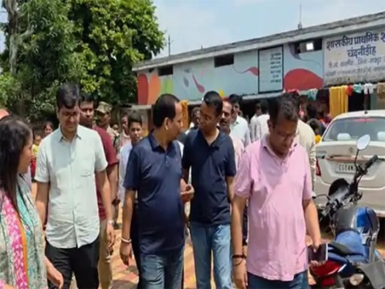 रायपुर में बाढ़ राहत कार्यों का कलेक्टर ने लिया जायजा