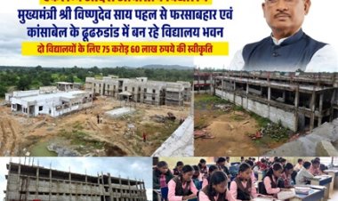 आदिवासी विद्यार्थियों को मिलेंगी आधुनिक शिक्षा और आवासीय सुविधाएं, जशपुर में एकलव्य विद्यालयों के नए भवनों का निर्माण तेज