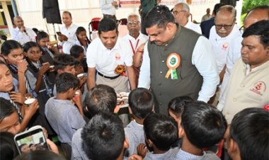 शिक्षा मंत्री गजेन्द्र यादव ने स्कूलों में साईंश्योर न्यूट्रिशन पायलट प्रोजेक्ट का किया शुभारंभ