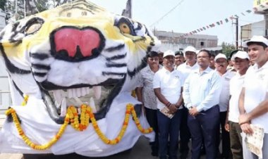 वन्यजीव संरक्षण का संदेश लेकर गांव-गांव पहुंचेगा ‘बाघ रथ’, वन मंत्री केदार कश्यप ने दिखाई हरी झंडी