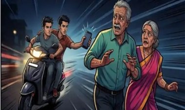 रात में कारोबारी से मोबाइल लूटकर भागे बदमाश