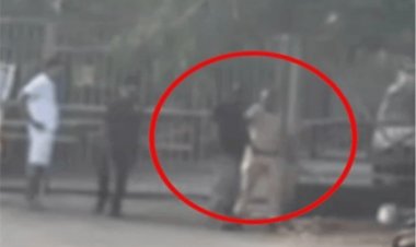 CM हाउस के बाहर हाई-वोल्टेज ड्रामा, युवक का हंगामा