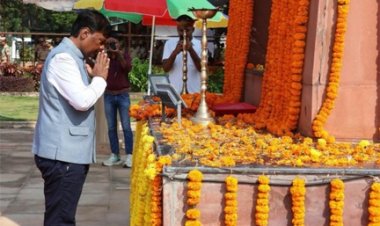 छत्तीसगढ़ में शांति और सुरक्षा के लिए वीर जवानों का बलिदान अविस्मरणीय- वन मंत्री केदार कश्यप