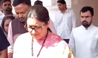 बीजेपी प्रभारी के दौरे में सादगी वाला स्वागत