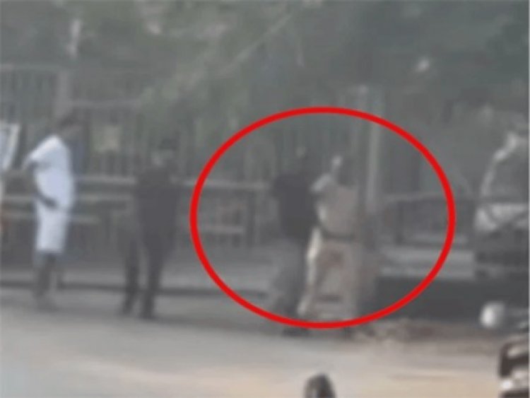 CM हाउस के बाहर हाई-वोल्टेज ड्रामा, युवक का हंगामा
