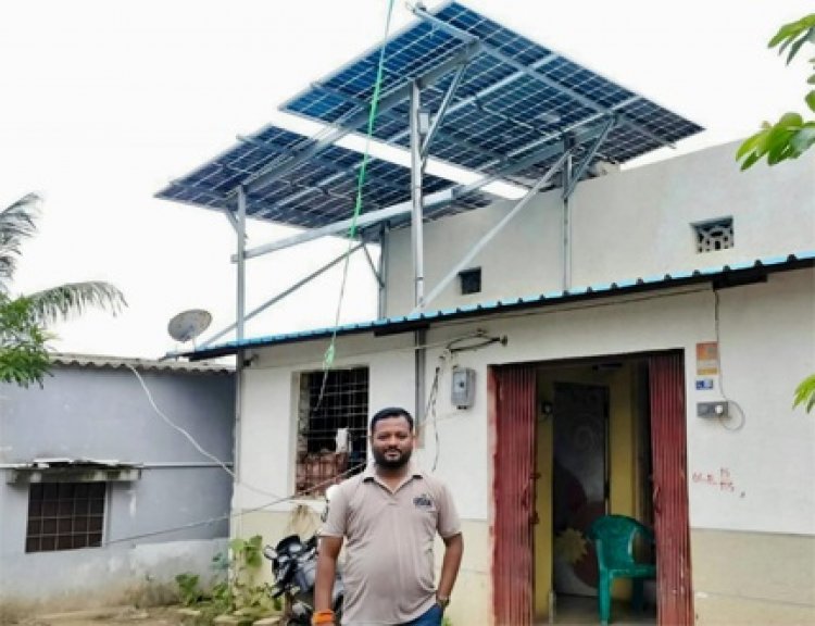 सोलर पैनल लगाने से बिजली बिल हुआ शून्य, अतिरिक्त बिजली ग्रिड में हो रही जमा